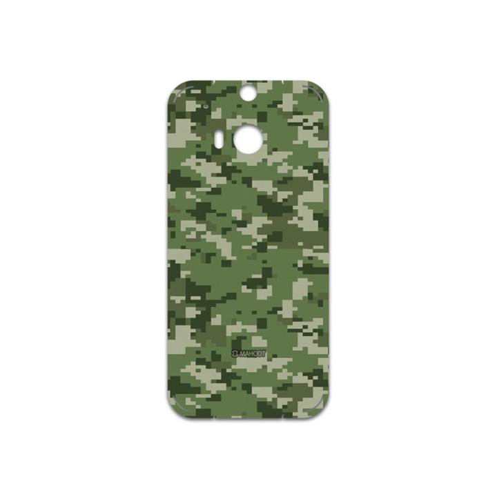 برچسب پوششی ماهوت مدل Army-Green-Pixel مناسب برای گوشی موبایل اچ تی سی One M8 MAHOOT  Army-Green-Pixel Cover Sticker for htc One M8